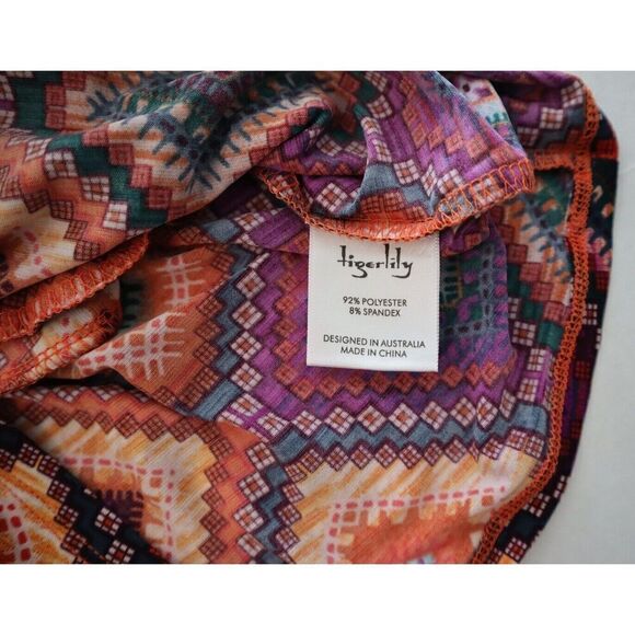 Tigerlily Women's Sz 6 Multicolor Strapless Zehra Playsuit Romper - Picture 4 of 12